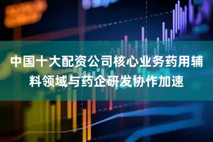 中国十大配资公司核心业务药用辅料领域与药企研发协作加速